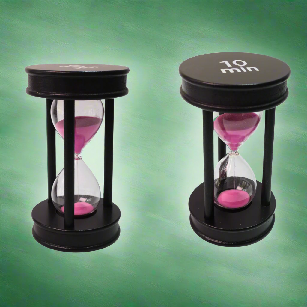 Kidsbestie-10 Min Hourglass Wooden Frame Sand Timer