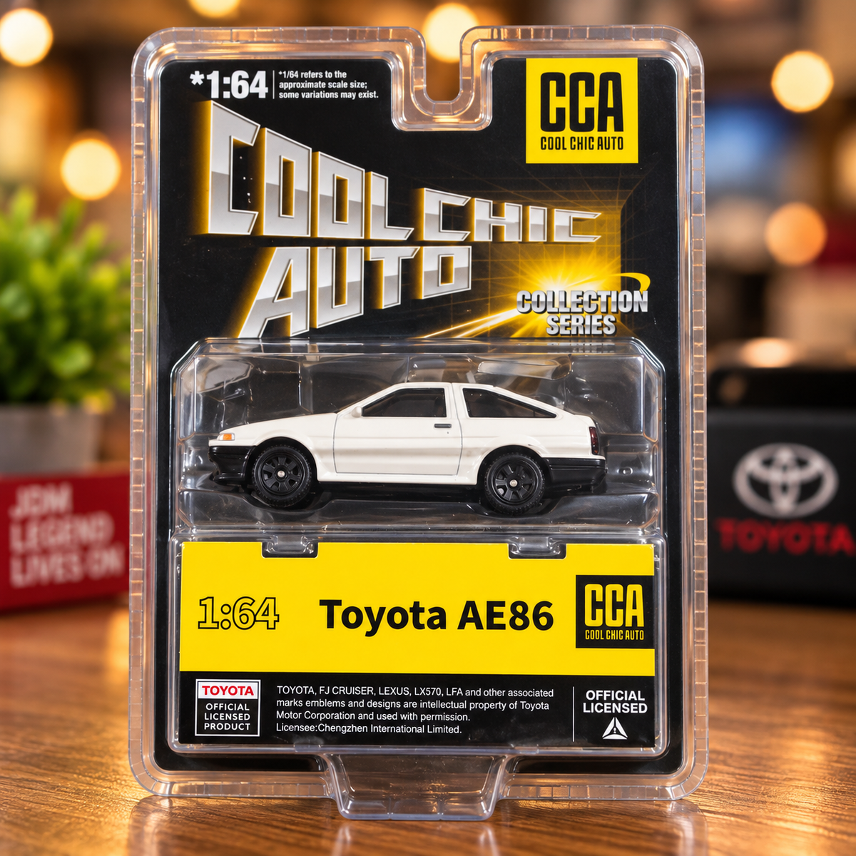 CCA Toyota AE86 1:64 Scale Die-Cast Model Car – White | Cool Chic Auto Collection Series