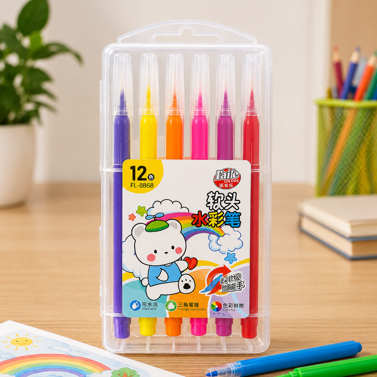 Typical water soluble,washable ink sktech pens