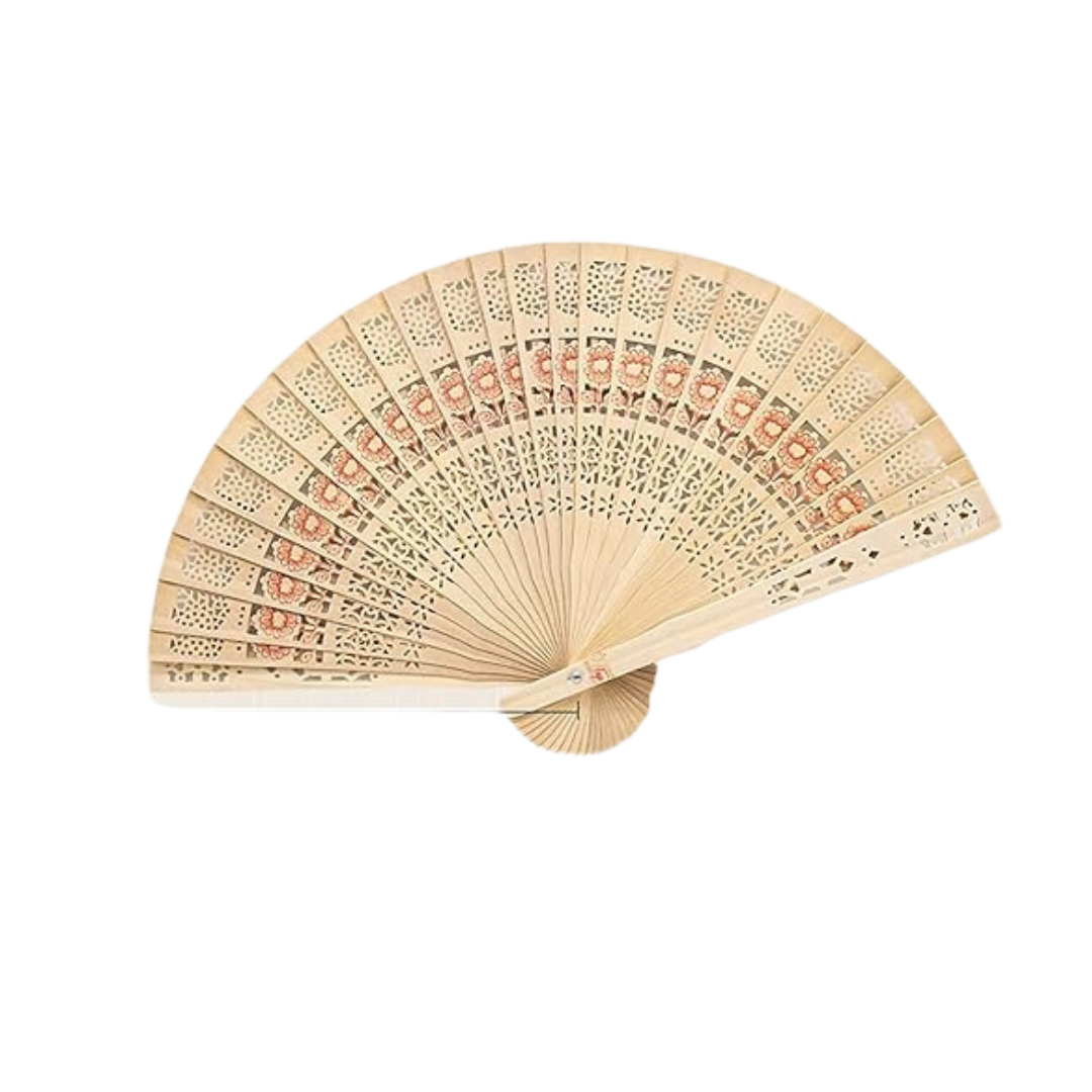 Japanese Folding Wooden Handheld Fan | KidsBestie