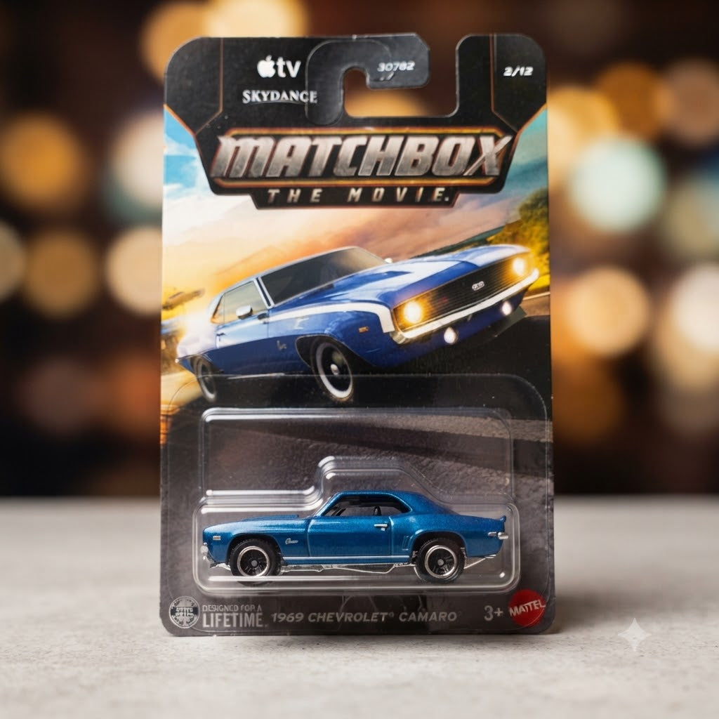 Matchbox The Movie 1969 Chevrolet Camaro Die-Cast Vehicle & Collector Card Diorama Set