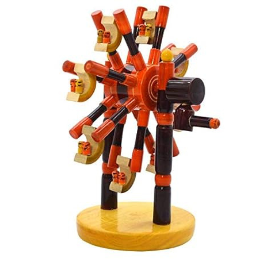 Wooden Giant Wheel / Ferris Wheel Toy (Random Colors)