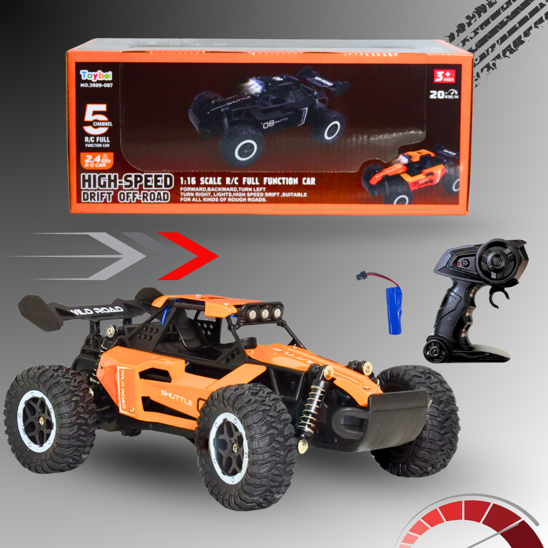 5-Channel RC Full-Function High-Speed Drift Off-Road Car – Power Meets Precision ( Random Colours)