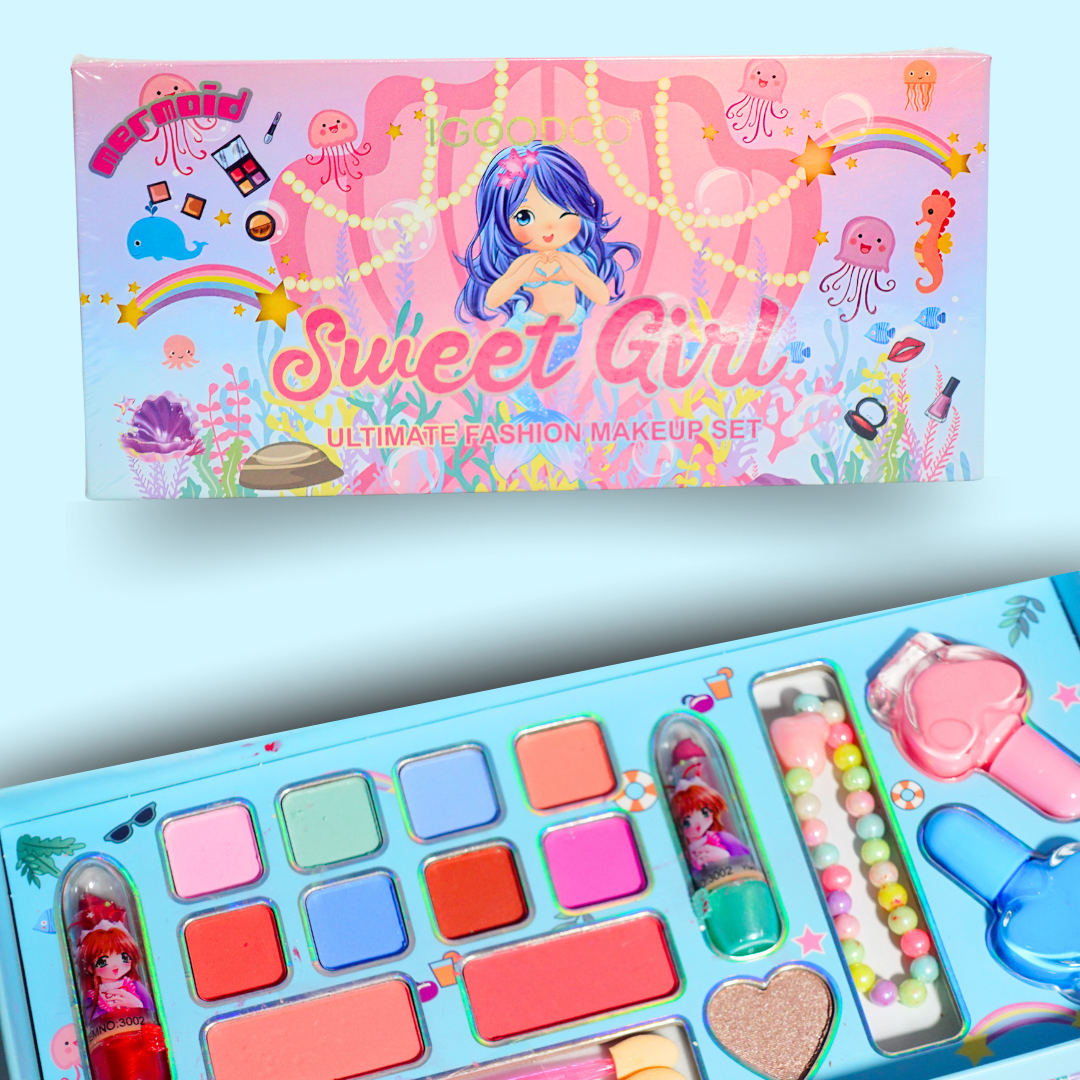 Sweet Girl Makeup Set for Baby Girls | Pretend Play Beauty Kit | Safe & Washable Makeup