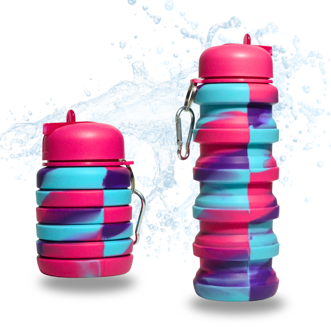 Expandable Water Bottles 500ml – Compact, Convenient & Fun (Random Colors)