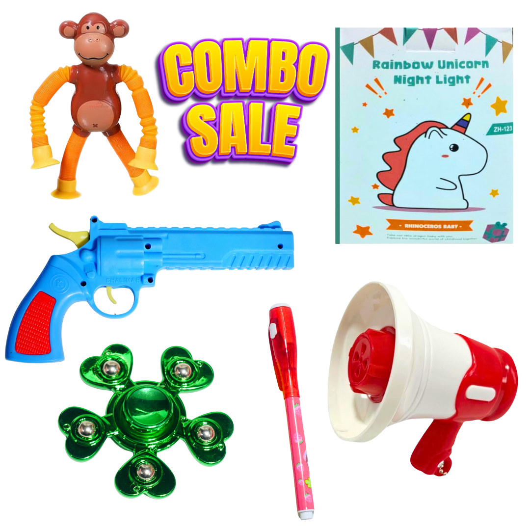 Diwali Unicorn Light and Loud Speaker Combo