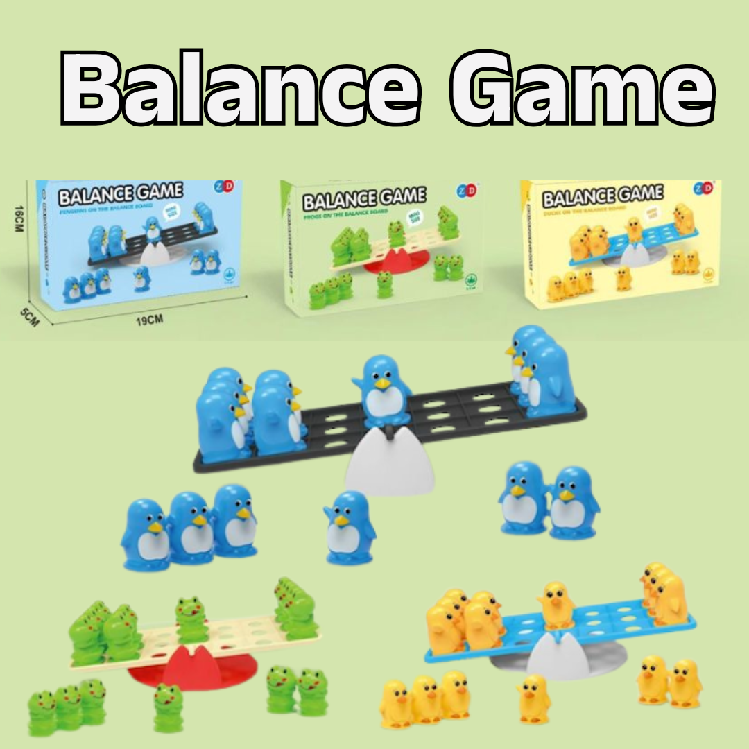 Balance Game – Penguin, Duck, Frog (Random Design)