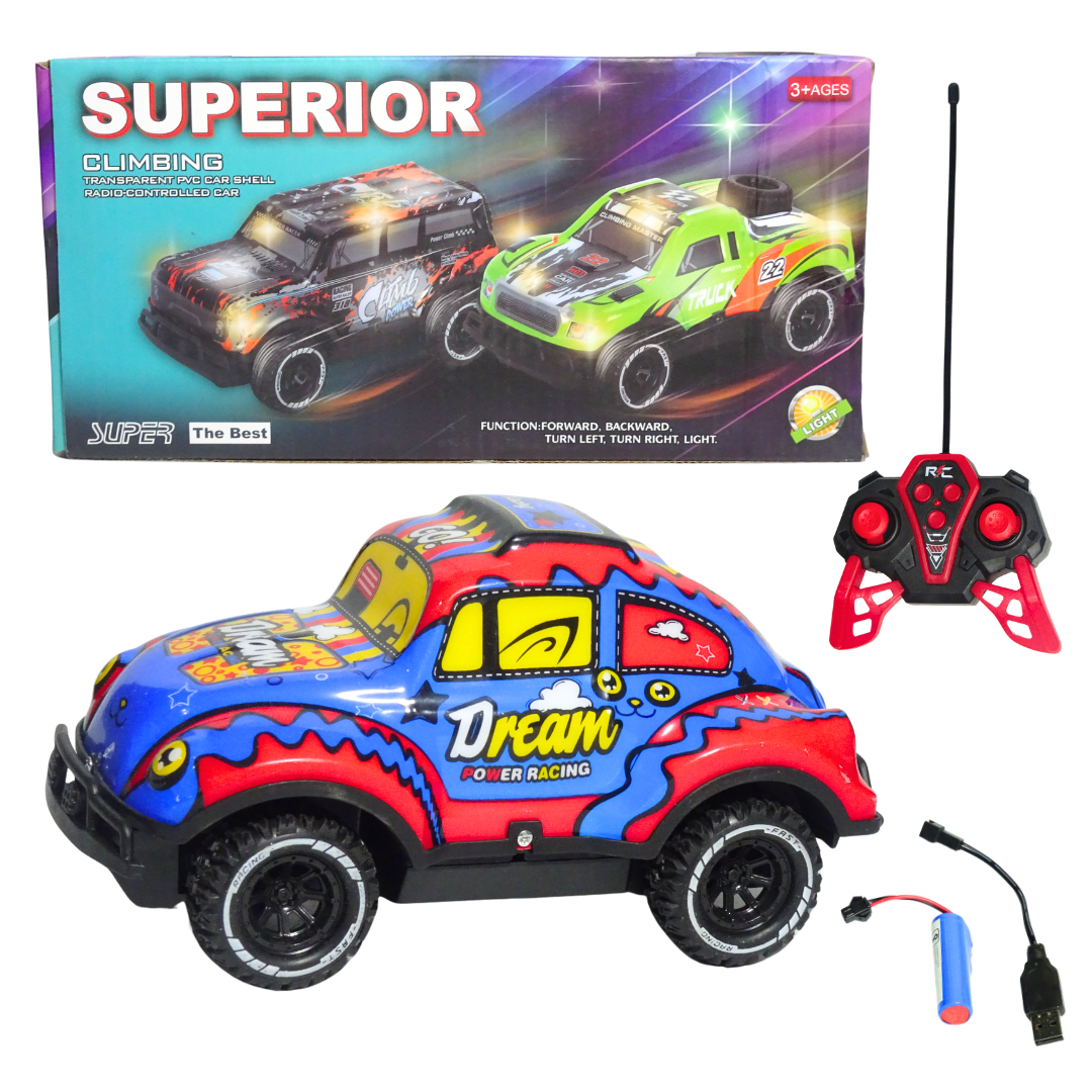 Superior RC Car with 4 Functions | KidsBestie(Random colours)