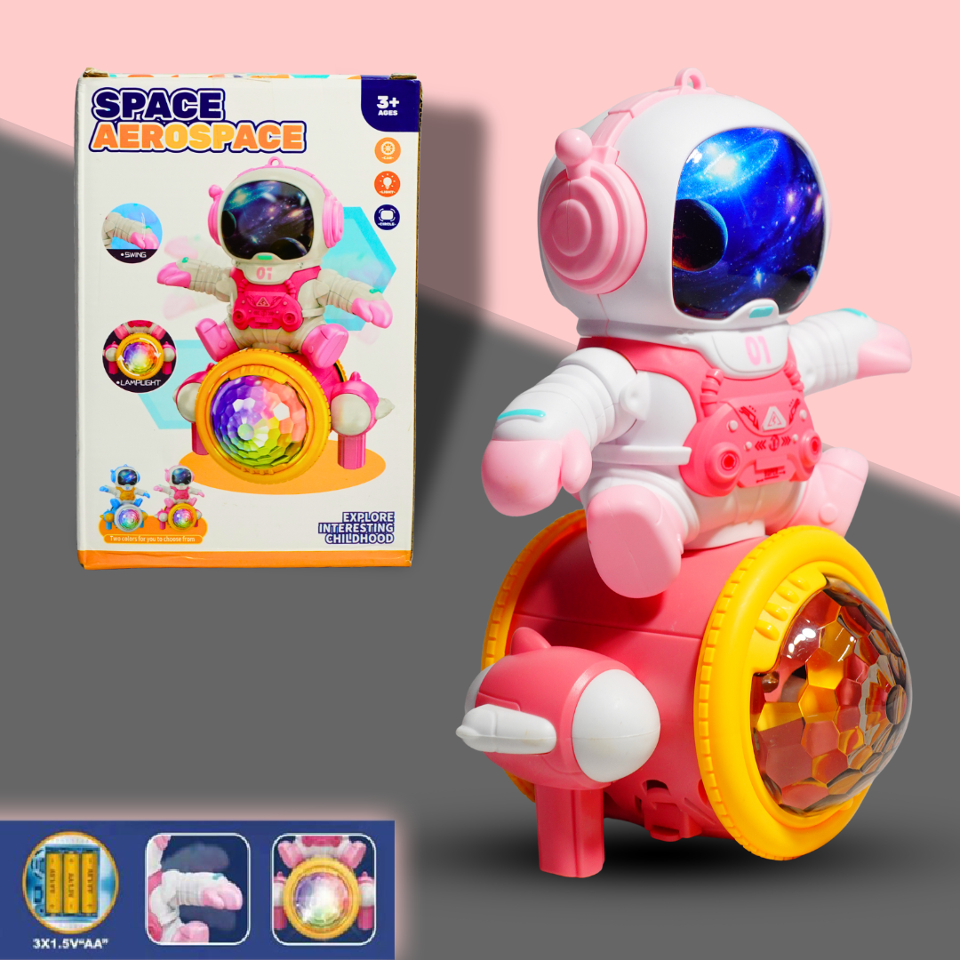 Space Aerospace Musical Toy | Light & Sound Rocket Toy for Kids | Interactive Space Adventure Playset