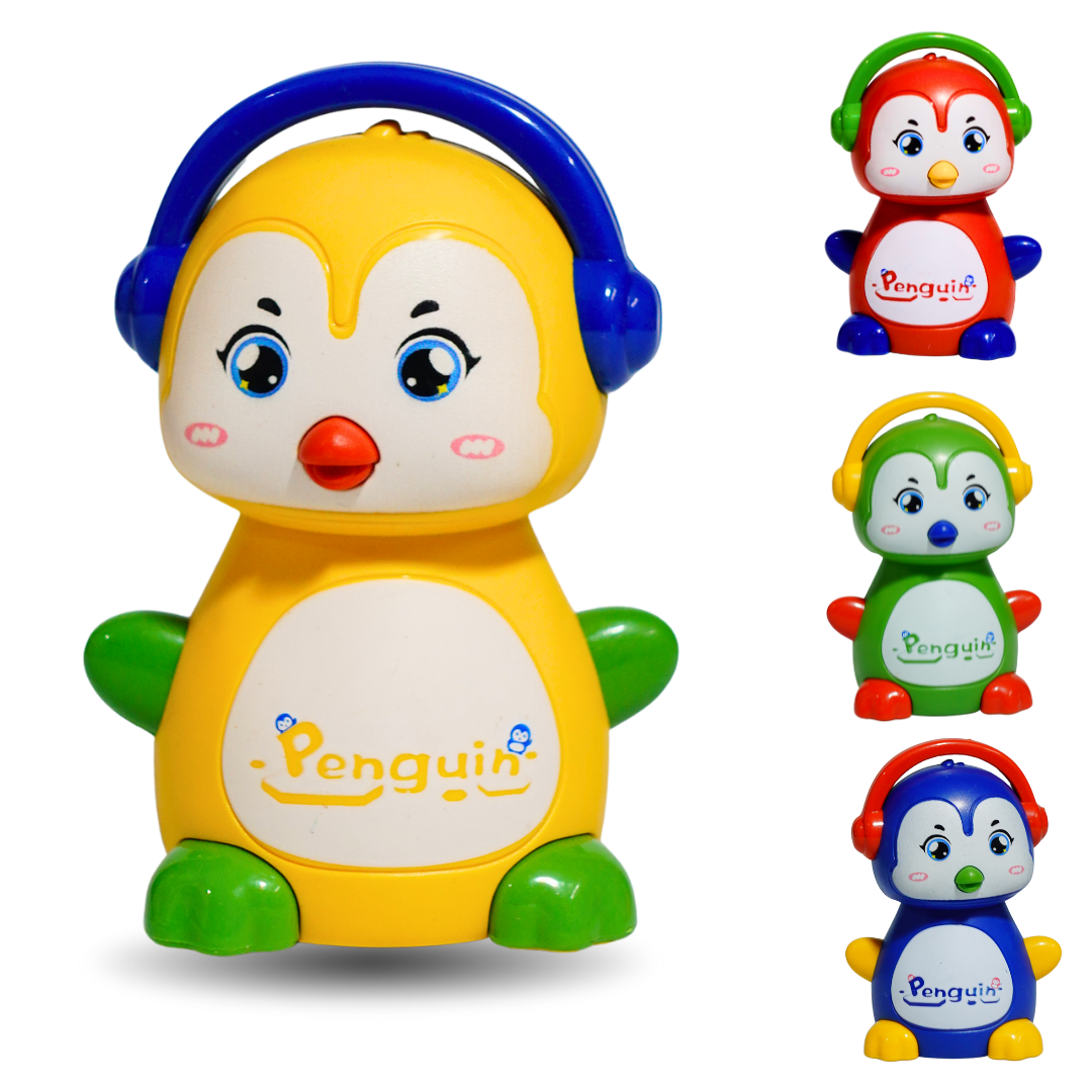 Duck with Earphone Pull Back Toy for Kids (Random Colours)