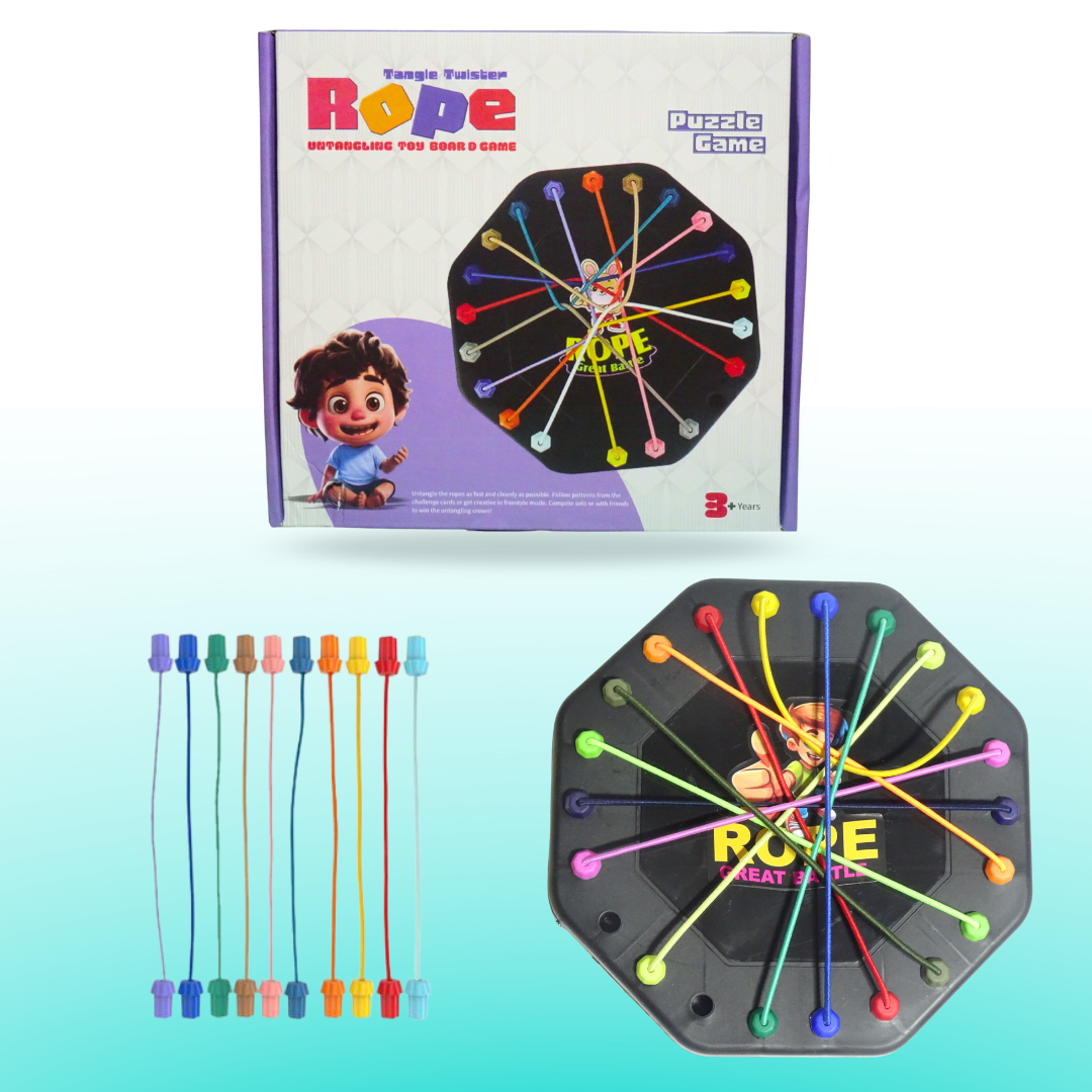 Tangle Twister – Rope Untangling Toy & Board Game for Kids!