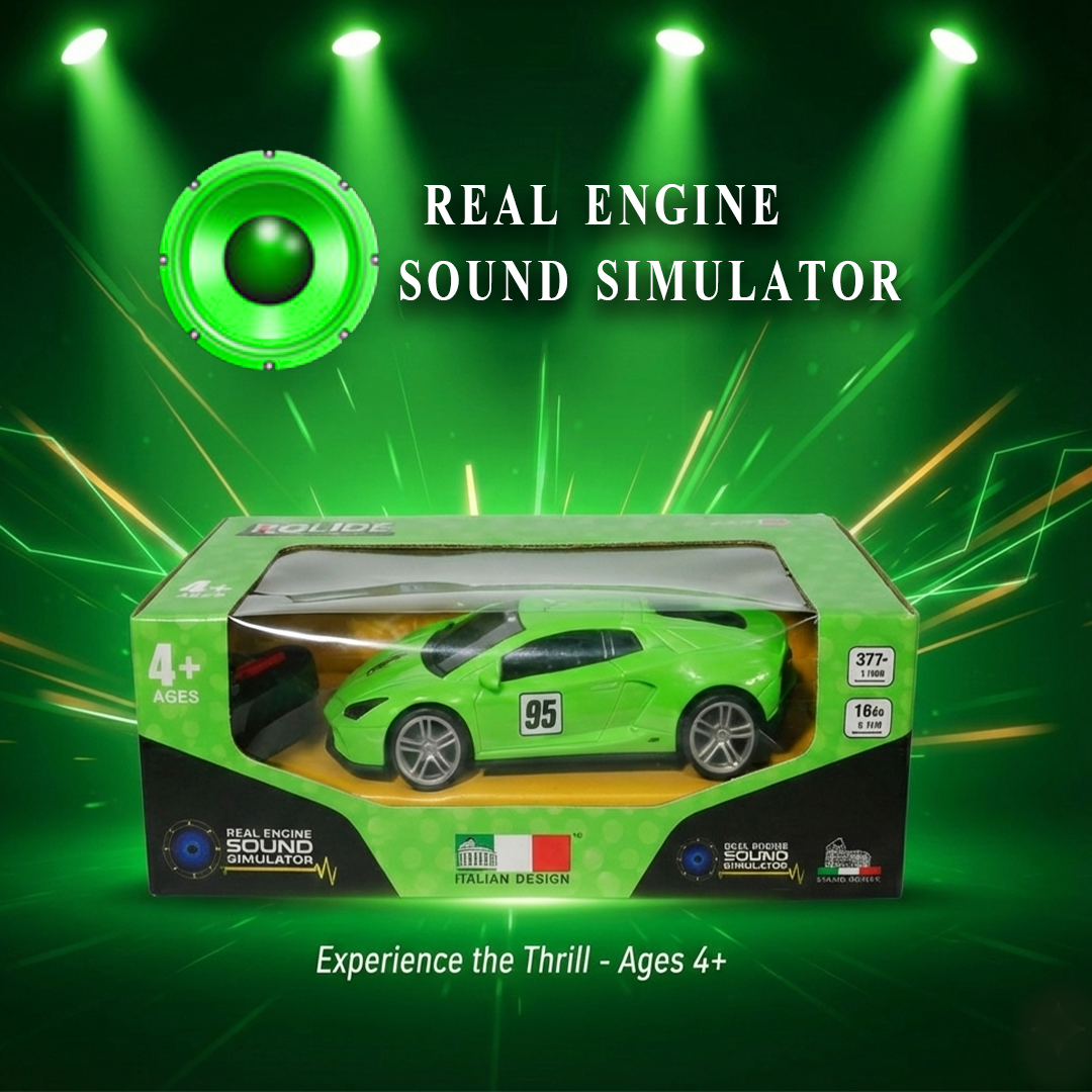 Bolide – Real Engine Sound Simulator | Fast and Furious Rechargeable RC Car | KidsBestie(Random Colours)