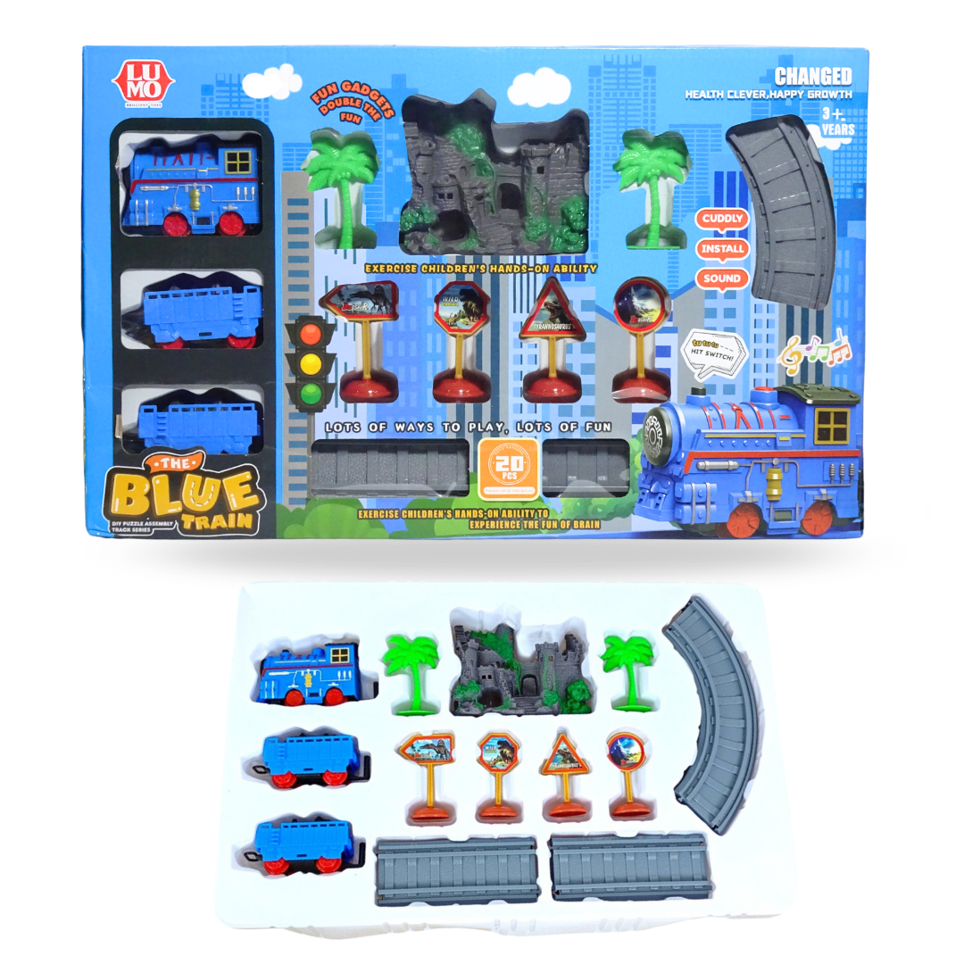 The Blue Train with Track Set – All Aboard for Fun! – Kids