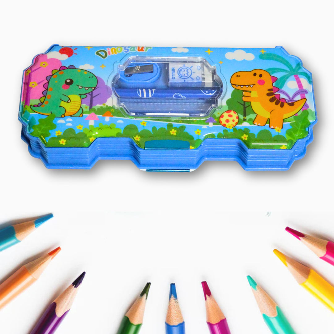 Pencil Box Set – All-in-One School Essentials - Random Color | Kidsbestie