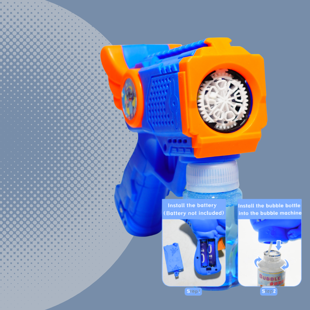 Cool Bubble Gun | Automatic Bubble Blower Toy with Lights & Music | Fun Outdoor Bubble Shooter for Kids