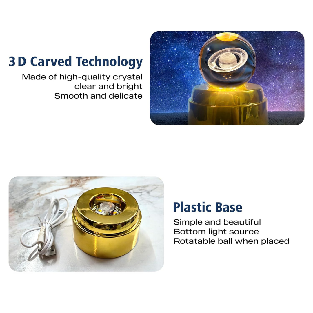Crystal Ball Night Light – 3D Magical Glow | KidsBestie