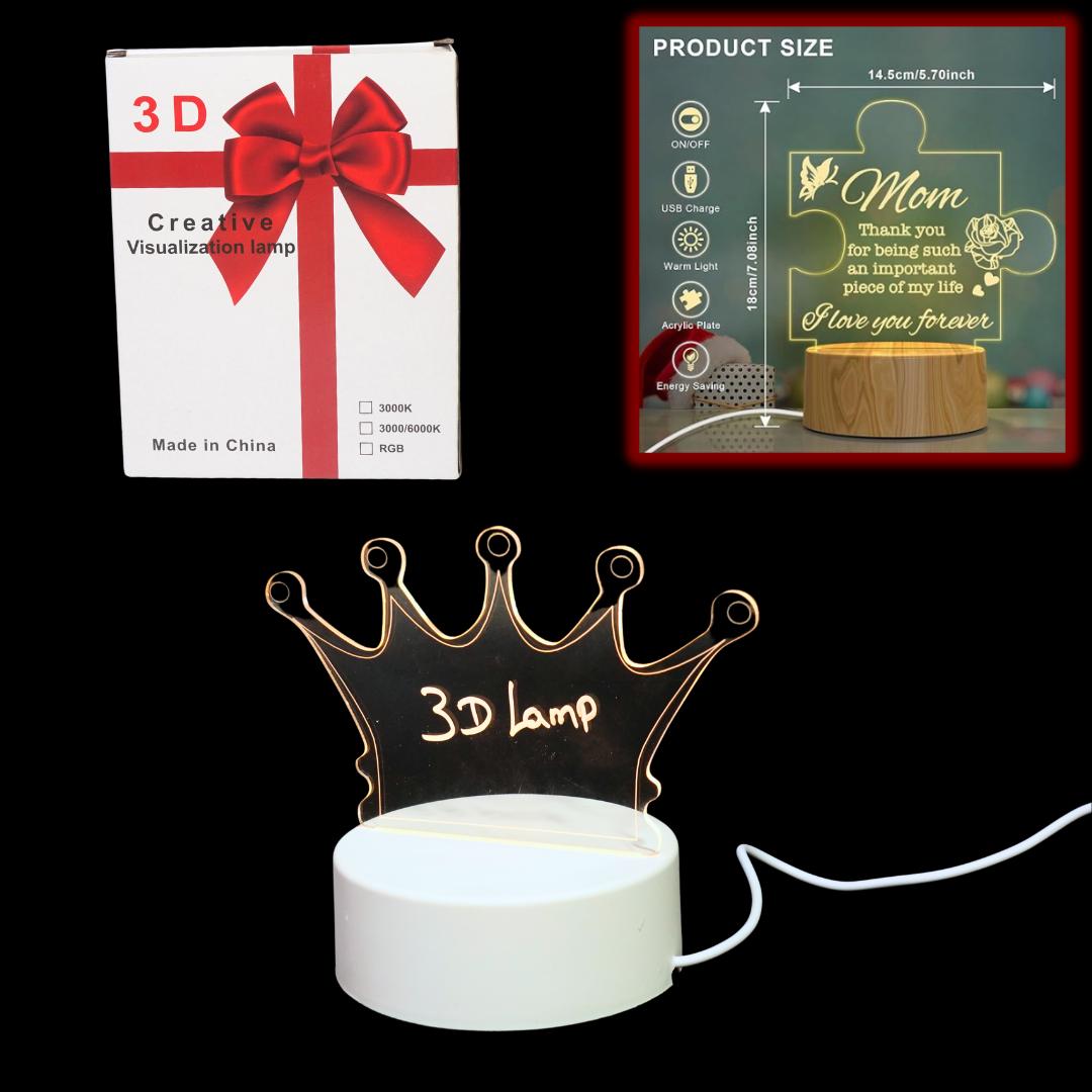 Kidsbestie-3D Creative Light, Write-on Lamp for Couple