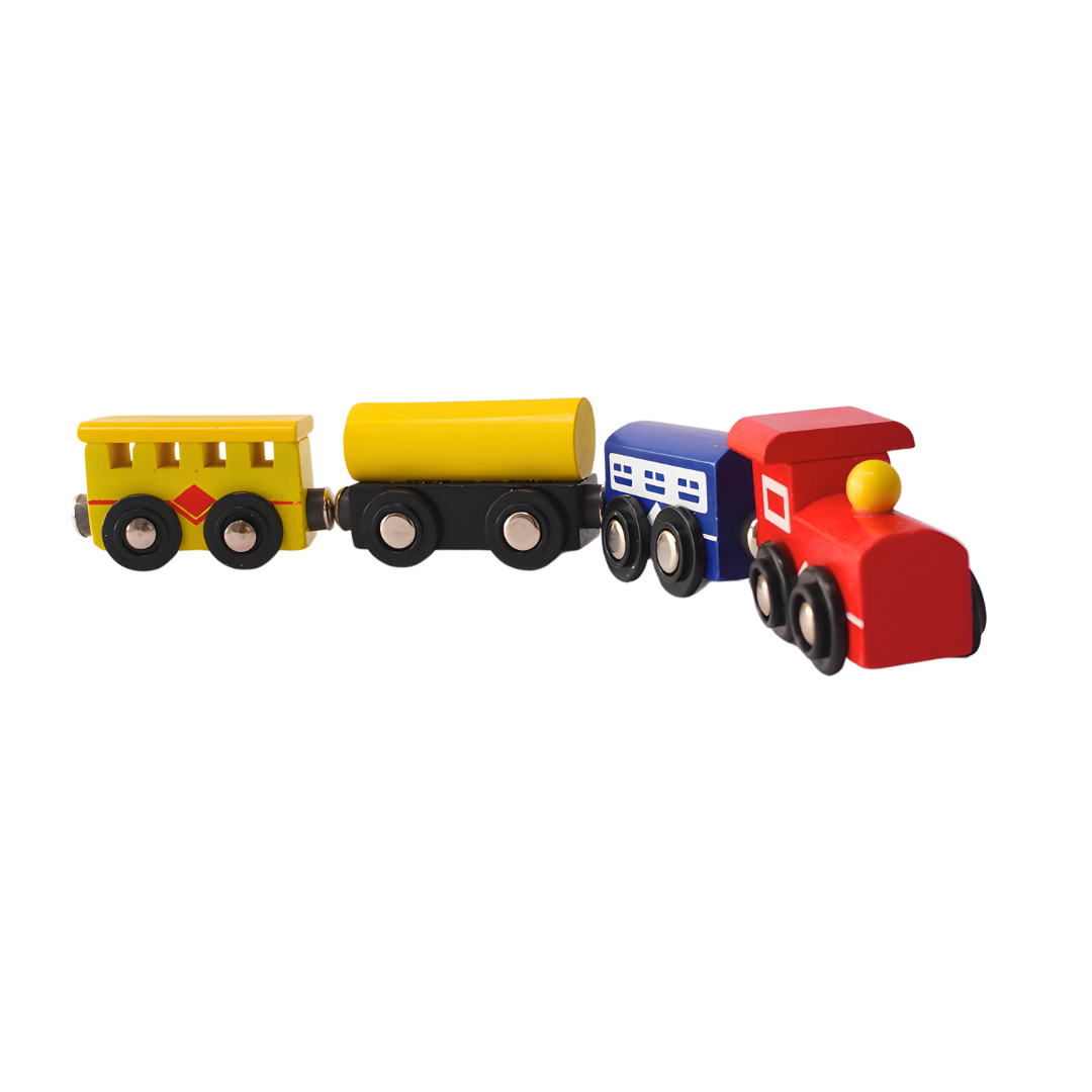 1 Magnetic Train with 4 layers for Kids Age 3+ (Random design will be send)