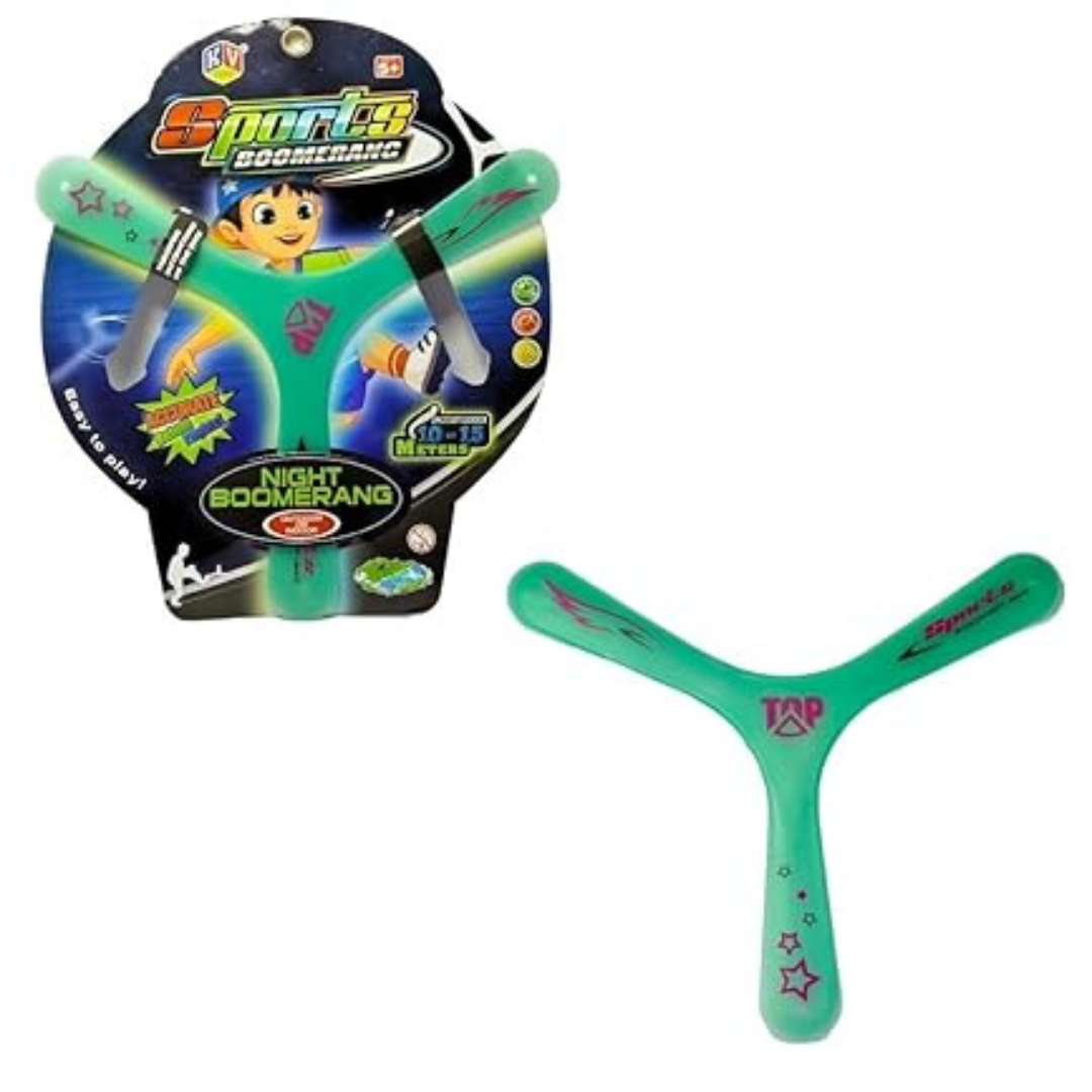 Glow in The Dark Sports Boomerang Flying Disc | Y-Shaped Spinner Toy 🌀 | Kids & Adults