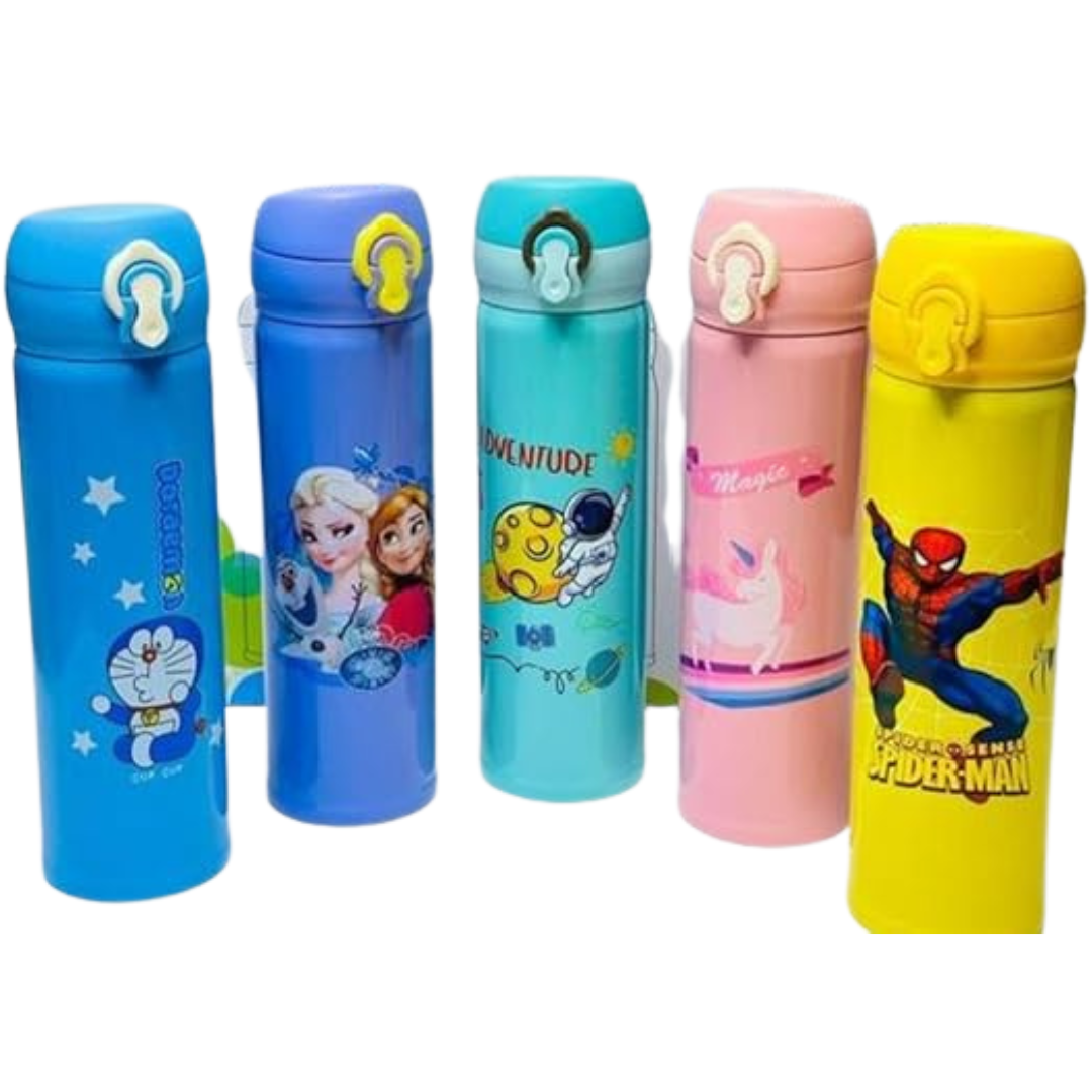 Kids Water Bottle – 500 ml Leak-Proof Drinking Container (Random Design)