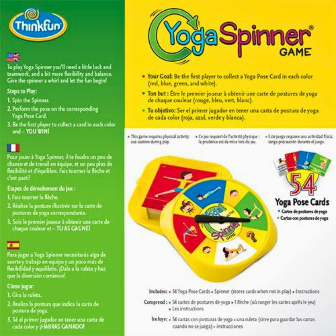 Yoga Spinner Multiplayer Game | Physical Activity Yoga Game with 54 Yoga Pose Card for Kids Age 5 and Up - All AgesPhysical Activity Yoga Game with 54 Yoga Pose Card for Kids Age 5 and Up - All Ages