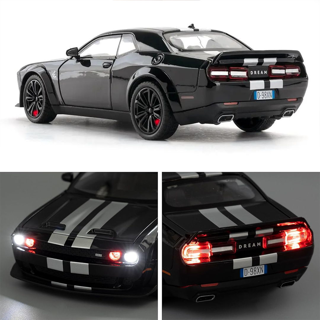 Premium 1:24 Die-Cast Dodge Challenger Car with All Door Opening and Sound – Best Valentine Gift
