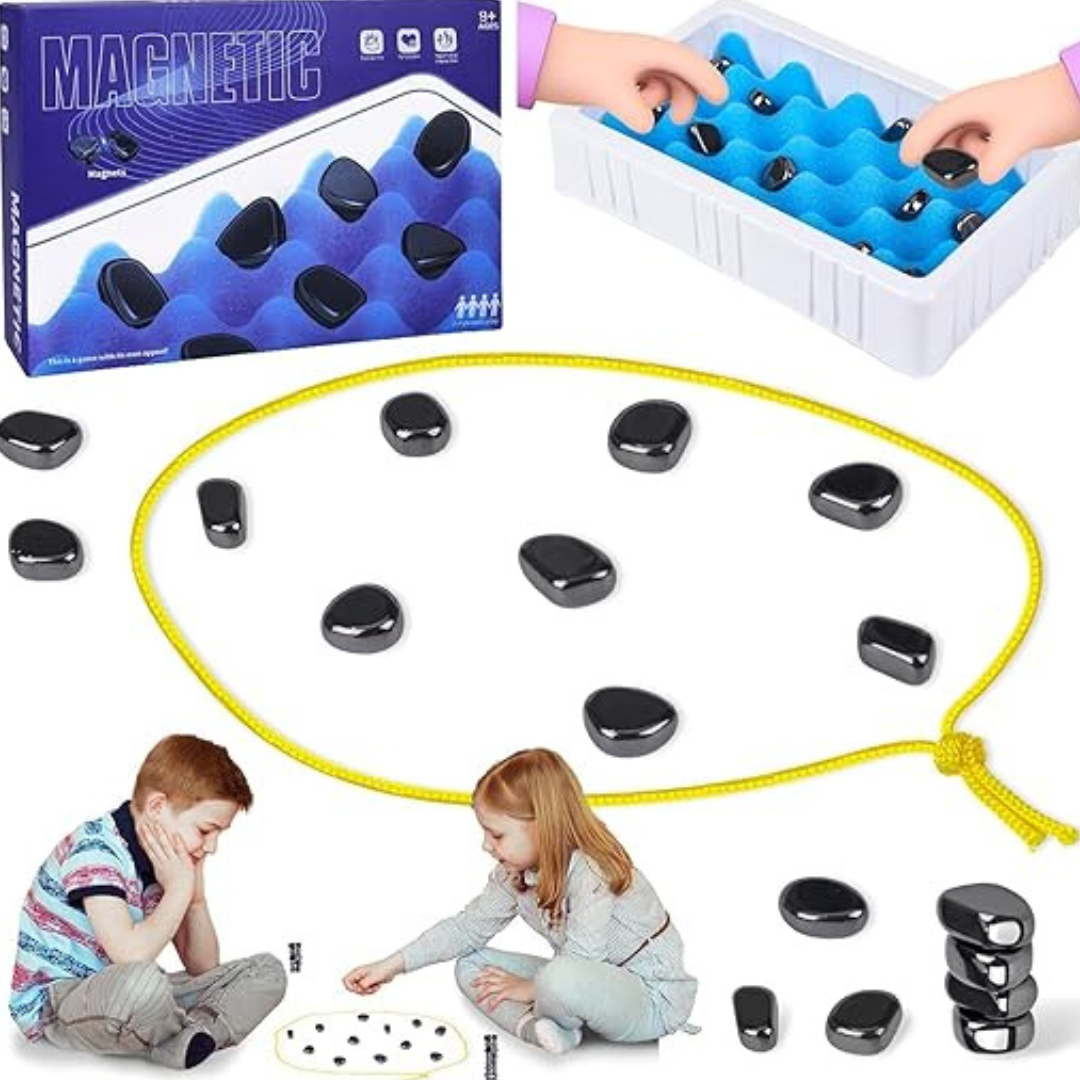 Magnetic Chess Game – Multiplayer Magnetic Game with Stones