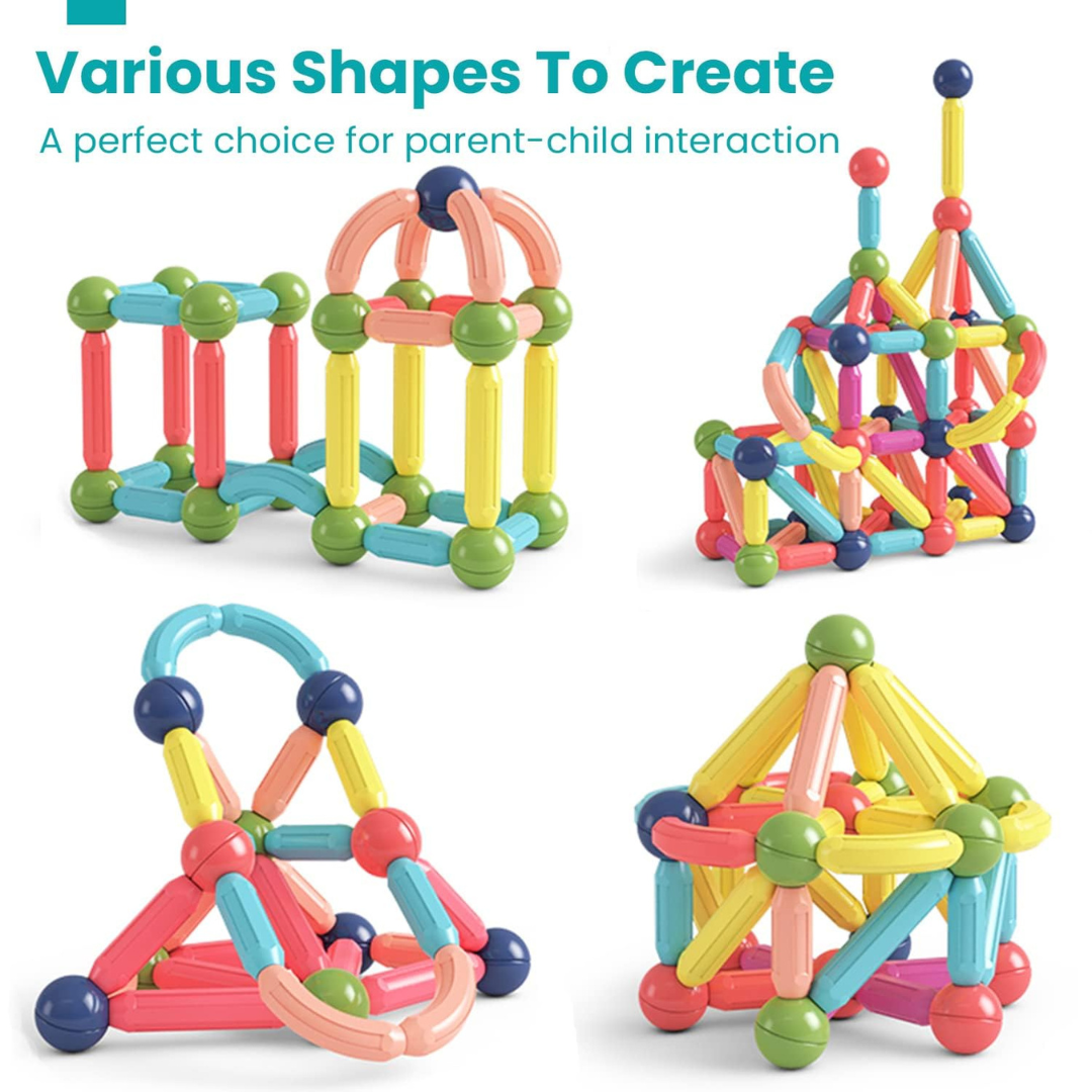 Magnetic Sticks – 42 Pcs | Build, Connect & Create