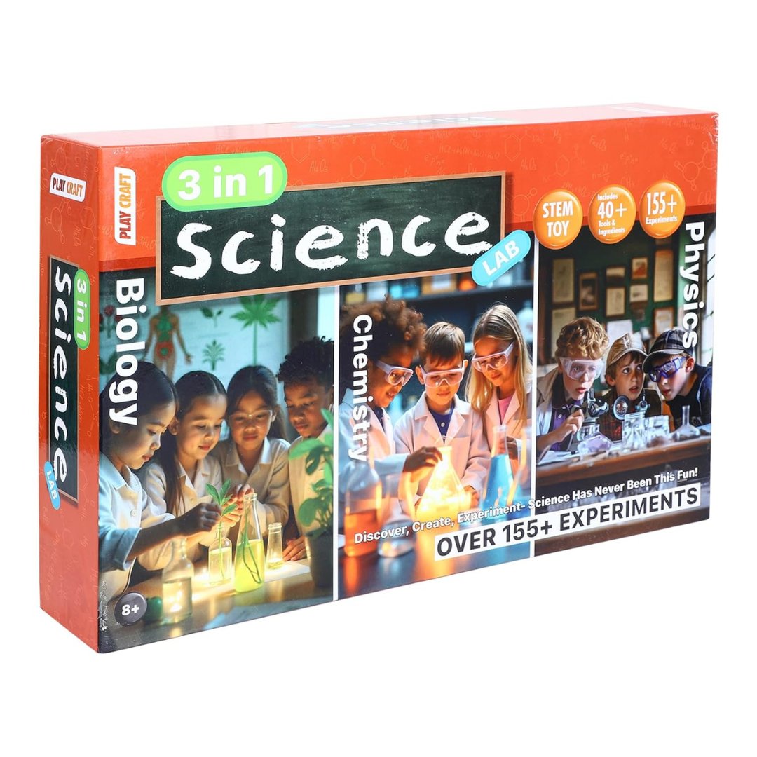 Integrates Biology, chemistry, physics concepts into the box