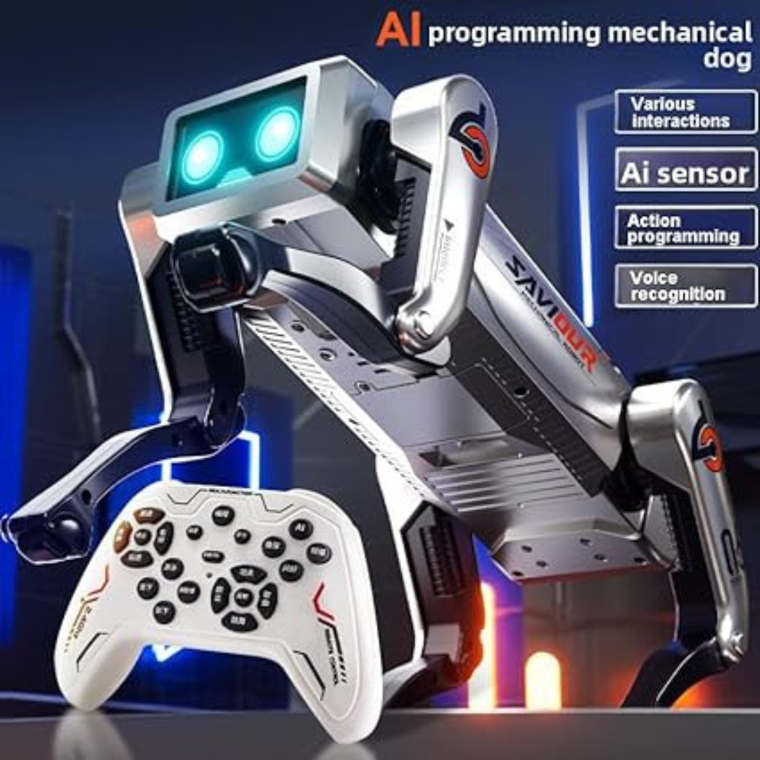 AI Robot Dog | Smart RC Mechanical Pet with Light, Music & Story Mode