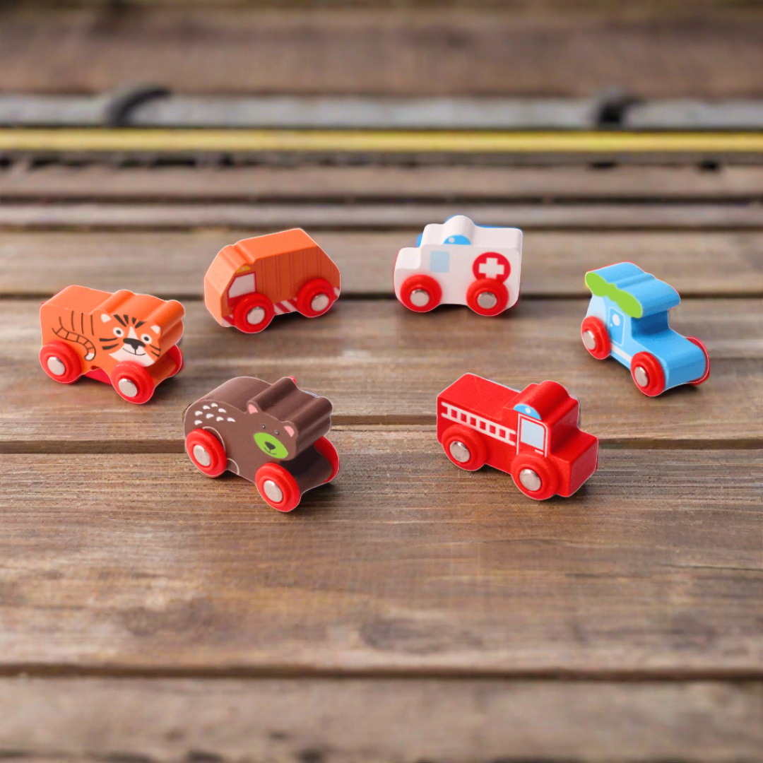 Buy Handmade Wooden Cars for Kids Safe Fun Toy Train Set