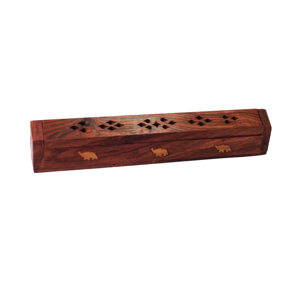 Wooden Incense Stick Holder with Ash Catcher Tray – KidsBestie
