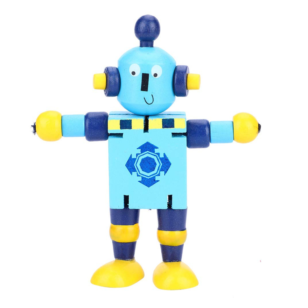 Wooden Robot Toy for Kids(Random Colour)