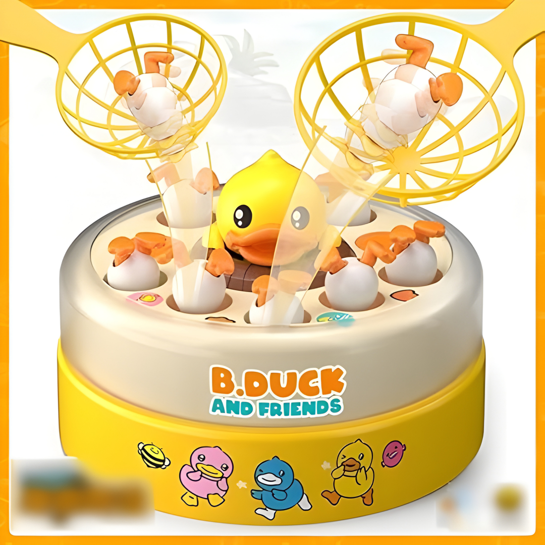B.Duck Bounce & Catch Board Game – Fun Duck Toss Skill Game for Kids 🦆🎯