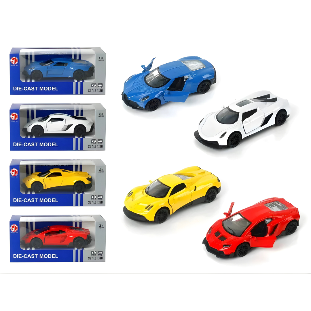 1:36 Scale Metal Diecast Car Toy – Realistic Mini Alloy Car Model for Kids & Collectors