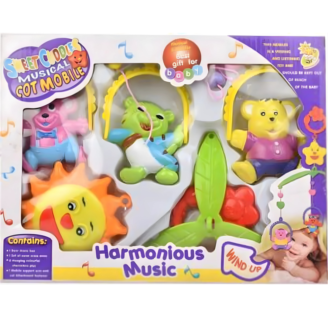 👶 Harmonious Newborn Baby Toy Set – Soft, Safe & Fun Sensory Toys for Infants 🎶🧸 With Random Colors