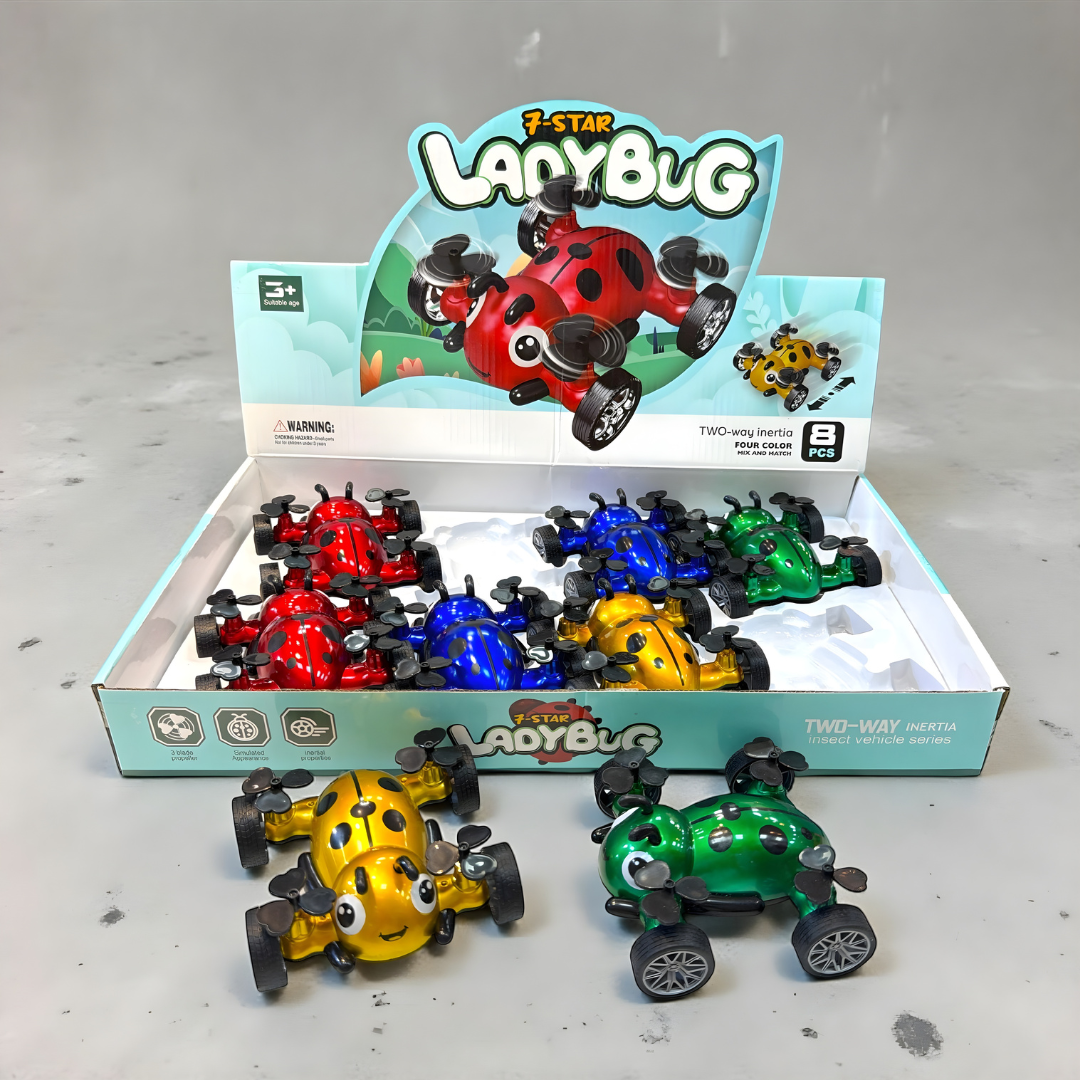 🐞🐝 Cute Lady Bug & Bee Car Toy – Fun Ride for Little Explorers! 🚗✨With Random Colors