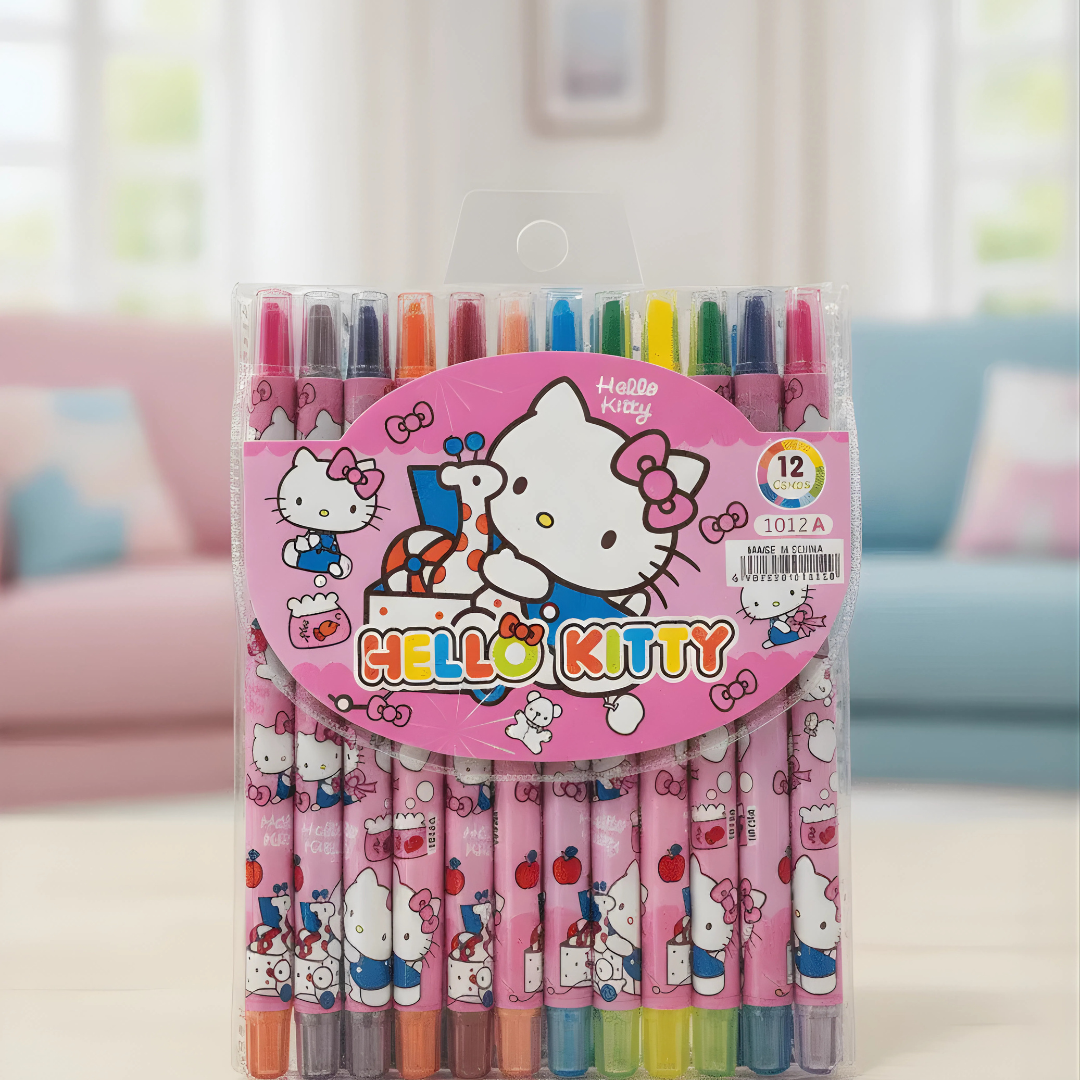 Different Themed Rollable Crayons Set – Cute & Mess-Free Coloring Fun 💖