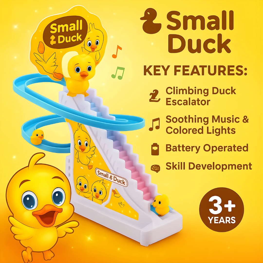 🦆 Small Duck Track Toy – Climbing Duck Adventure Playset 🎢