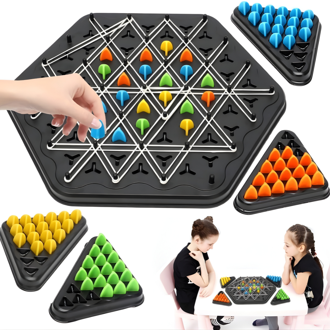 🔗 Chain Triangle Chess Game – Smart Strategy Link-Up Challenge ♟️