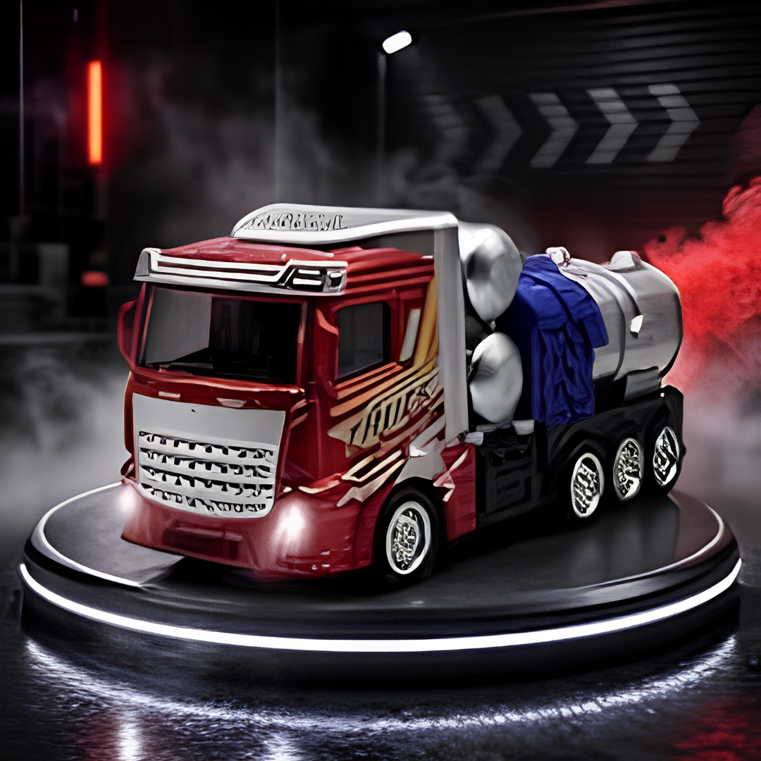 Truck Equipped with real LED Lights, Sound effects, realistic mist spray
