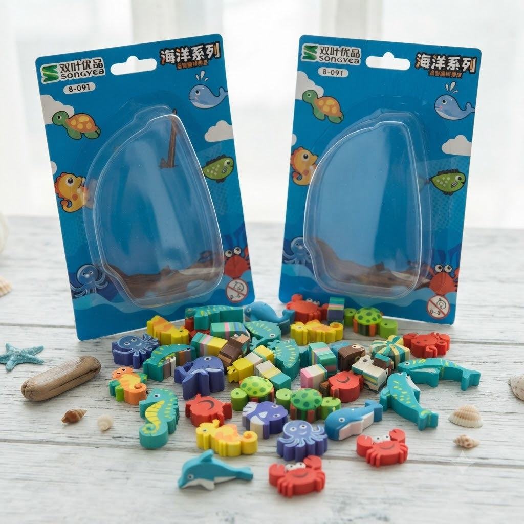 Songyea "Ocean Series" 3D Jigsaw Puzzle Erasers - (Model 8-091)