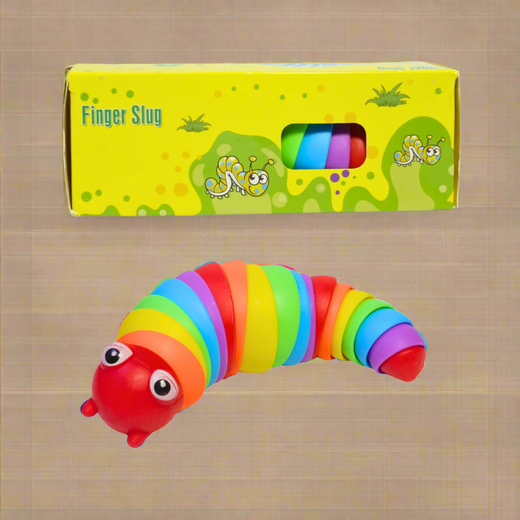 Kidsbestie-Finger Slug Caterpillar Toy for Kids
