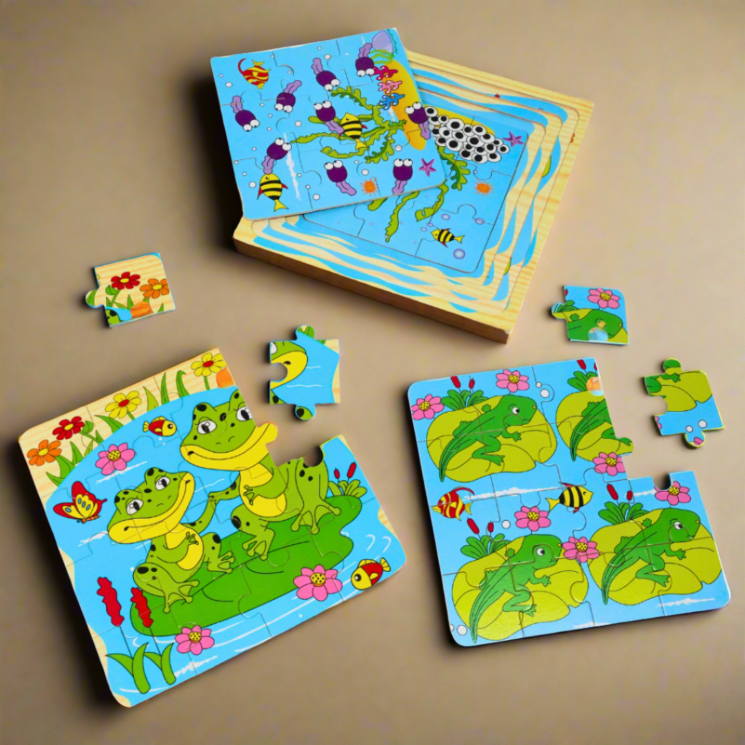 Kidsbestie-Frog/Cock Puzzle Book-1