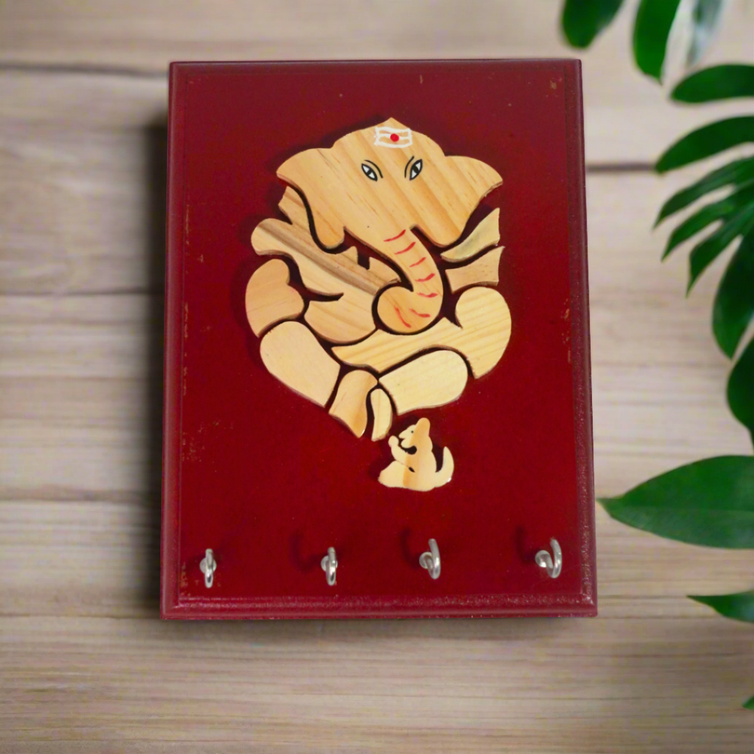 Kidsbestie-Ganesha Key Holder for Living Room Wall Decor