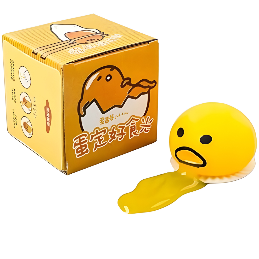 🥚 Squisy Puking Egg Yolk Stress Ball – Fun & Relaxing Toy 🤪