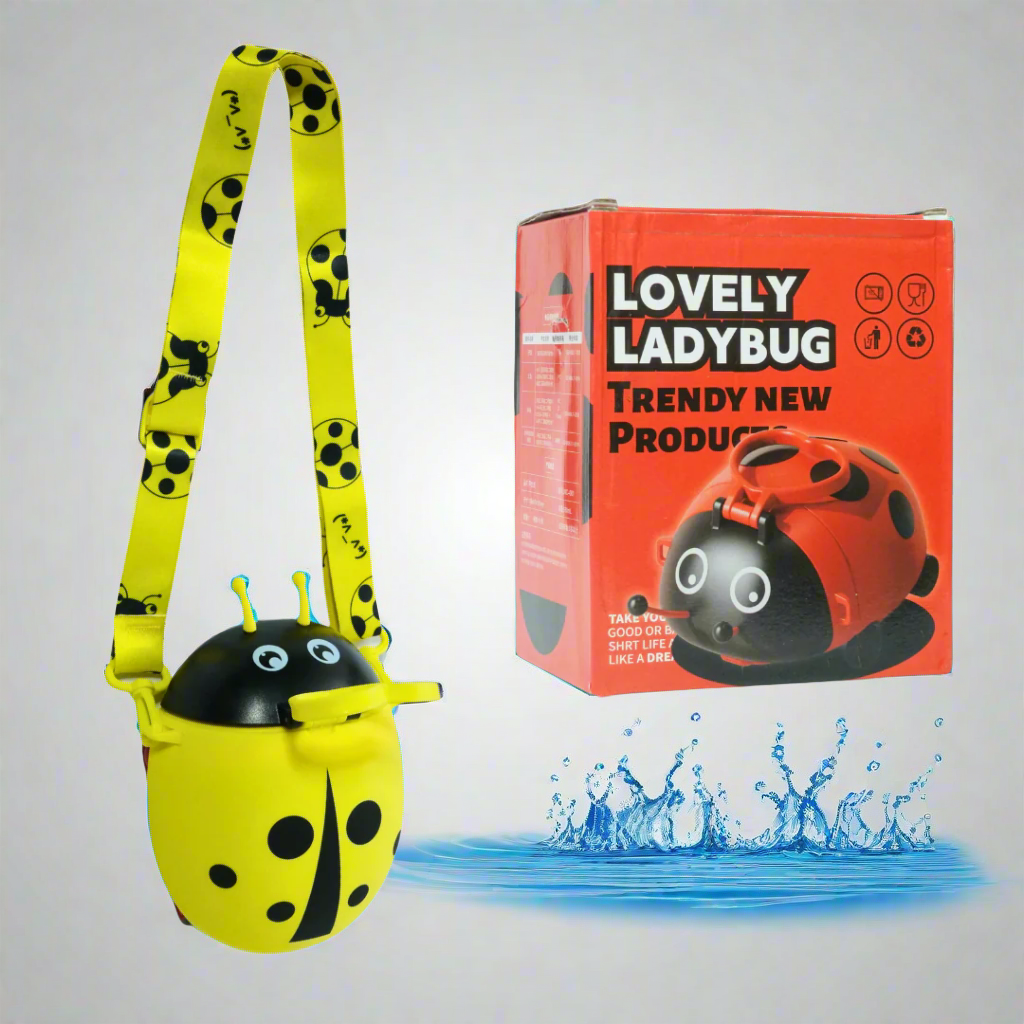 Kidsbestie-Lady Bug Shape Water Bottle