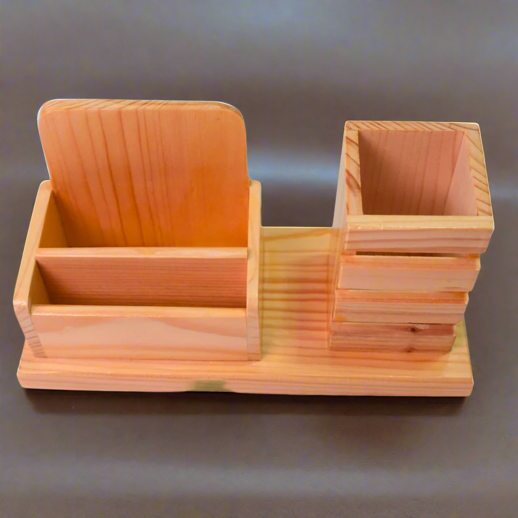 Kidsbestie-Pen Stand With Visiting Card & Mobile Holder