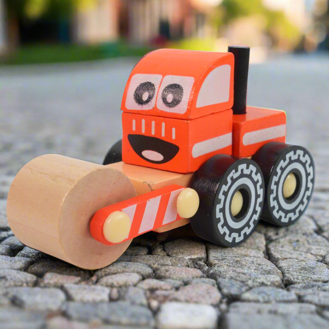 Kidsbestie-Small Wooden Play Kids Toys-Bull Dozer