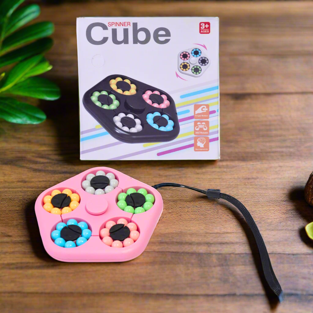 Kidsbestie- Spinner Cube Rotating Fidget Toy